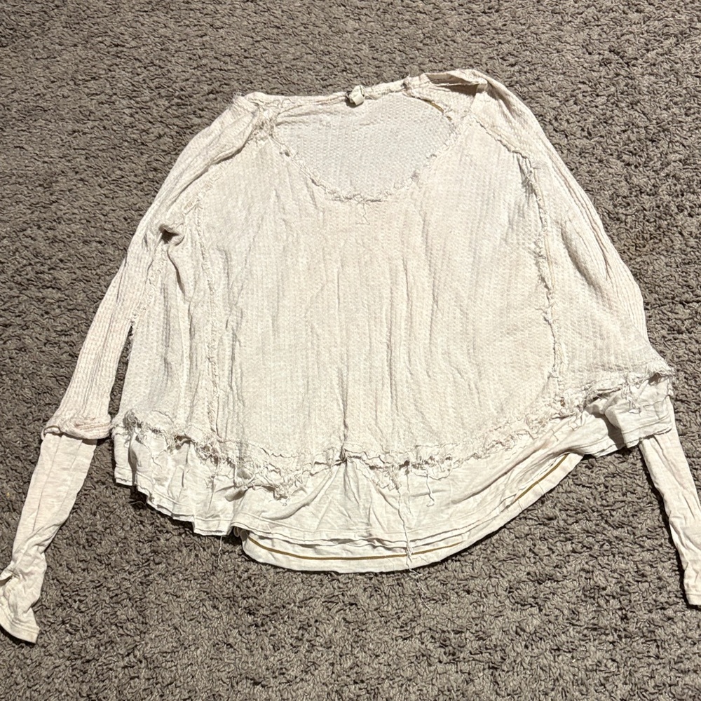 We The Free Cream Long Sleeve Top